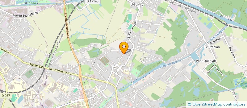 localisation de l'entreprise MONSIEUR ROLAND BRUNEL  BEUVRY