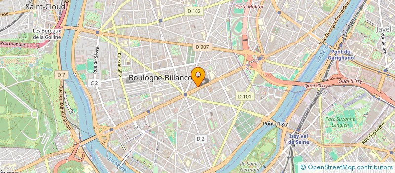 localisation de l'entreprise MONSIEUR ROLAND BUGY à BOULOGNE-BILLANCOURT
