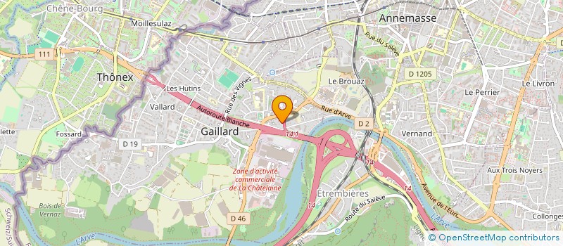 localisation de l'entreprise MONSIEUR ROLAND BUHLER à GAILLARD