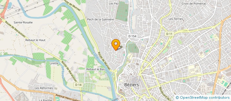 localisation de l'entreprise MONSIEUR ROLAND BUNKULU à BEZIERS