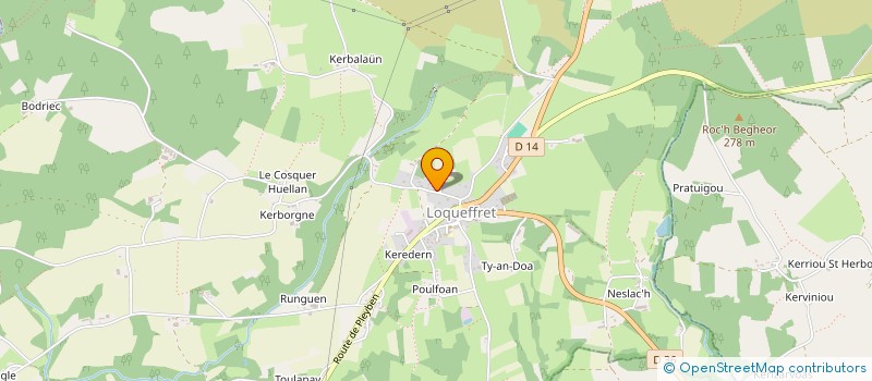 localisation de l'entreprise MONSIEUR ROLAND BUTLER  LOQUEFFRET