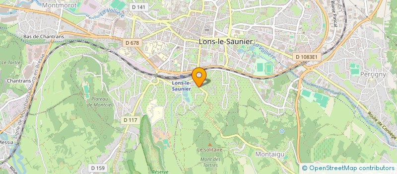 localisation de l'entreprise MONSIEUR ROLAND CAIRE à LONS-LE-SAUNIER