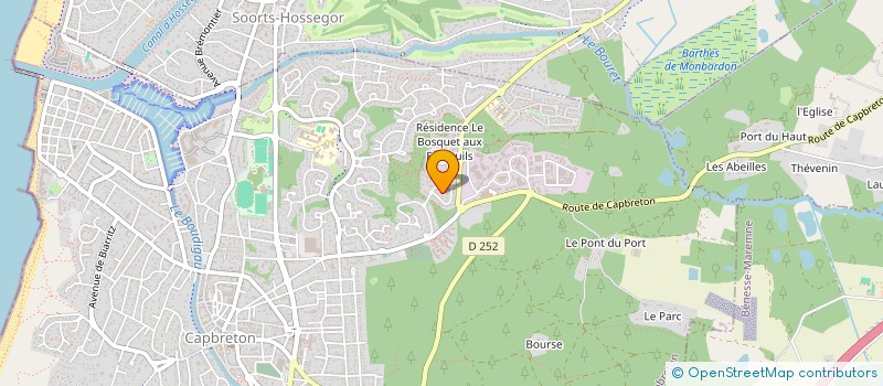 localisation de l'entreprise MONSIEUR ROLAND CALAUDI à CAPBRETON