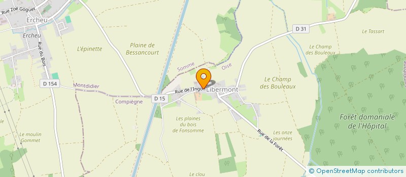 localisation de l'entreprise MONSIEUR ROLAND CAPPRONNIER à LIBERMONT