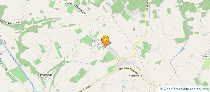 localisation de l'entreprise MONSIEUR ROLAND CARMENTRAN  MONTAGNAC-SUR-AUVIGNON