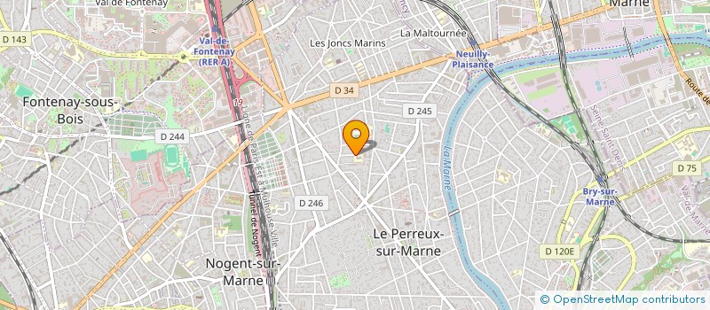 localisation de l'entreprise MONSIEUR ROLAND CAUDRY  LE PERREUX-SUR-MARNE