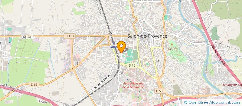 localisation de l'entreprise MONSIEUR ROLAND CHABEAU  SALON-DE-PROVENCE