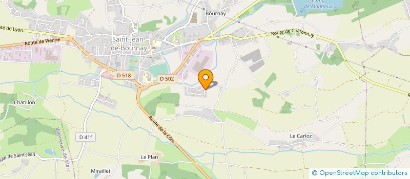 localisation de l'entreprise MONSIEUR ROLAND CHAMANT à SAINT-JEAN-DE-BOURNAY