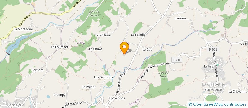 localisation de l'entreprise MONSIEUR ROLAND CHARVOLIN à AVEIZE