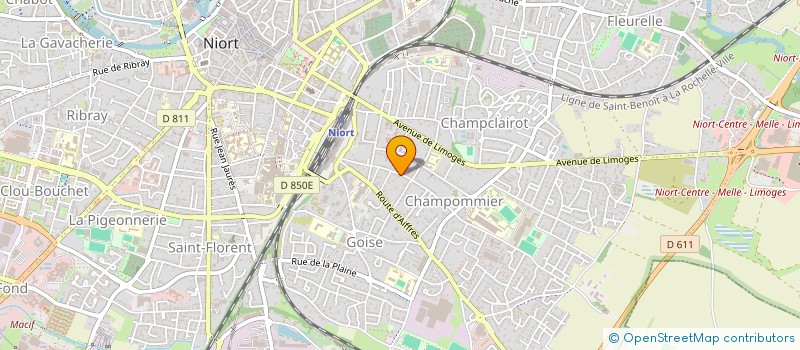localisation de l'entreprise MONSIEUR ROLAND CHATAIGNER à NIORT