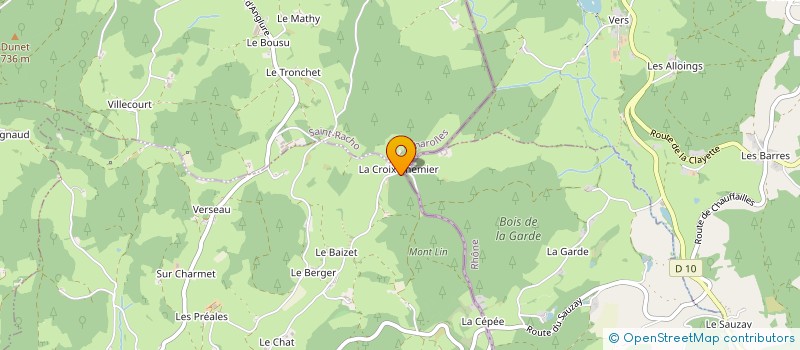 localisation de l'entreprise MONSIEUR ROLAND CHAVANON  COUBLANC