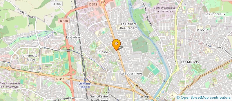 localisation de l'entreprise MONSIEUR ROLAND CHEREAU  LE MANS