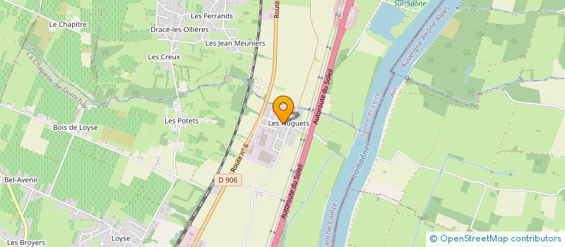 localisation de l'entreprise MONSIEUR ROLAND CHEVALIER à LA CHAPELLE-DE-GUINCHAY