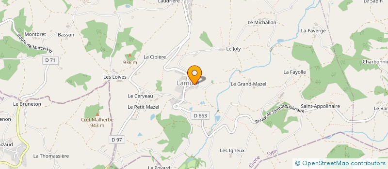 localisation de l'entreprise MONSIEUR ROLAND CHILLET à LARAJASSE