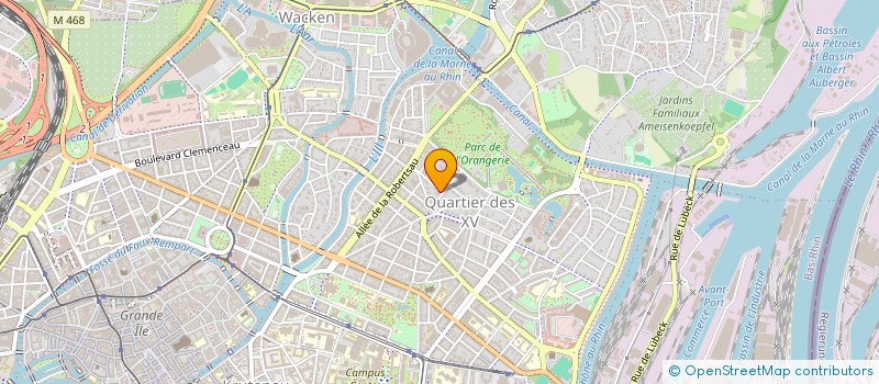 localisation de l'entreprise MONSIEUR ROLAND CHOPE à STRASBOURG