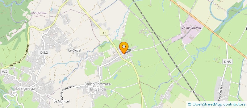 localisation de l'entreprise MONSIEUR ROLAND CHOVET à SAINT-THOMAS-LA-GARDE