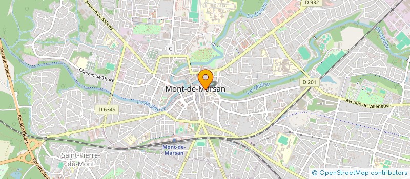 localisation de l'entreprise MONSIEUR ROLAND CLAVE  MONT-DE-MARSAN