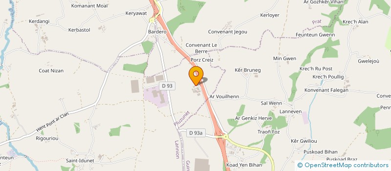 localisation de l'entreprise MONSIEUR ROLAND CLECH  SAINT-LAURENT