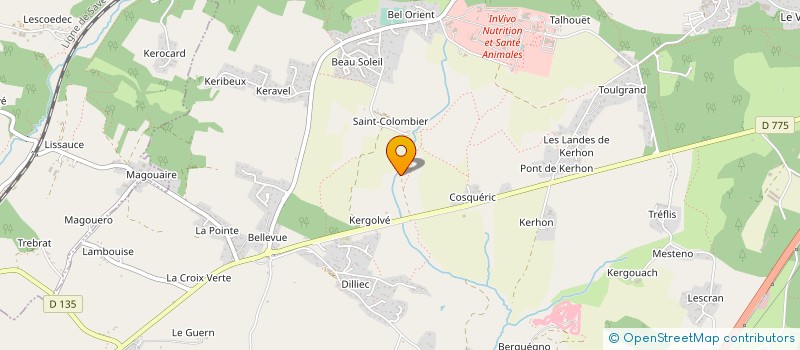 localisation de l'entreprise MONSIEUR ROLAND CLERO  LA VRAIE-CROIX