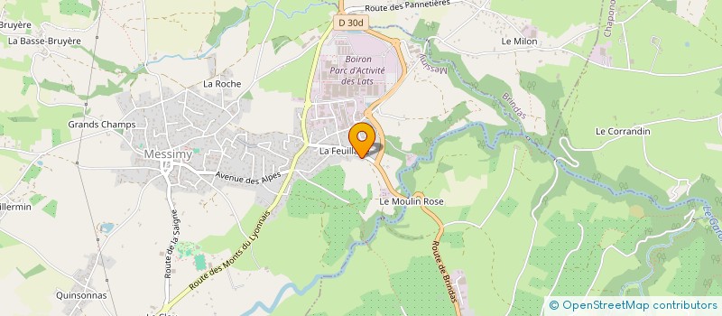localisation de l'entreprise MONSIEUR ROLAND CLOZEL à MESSIMY