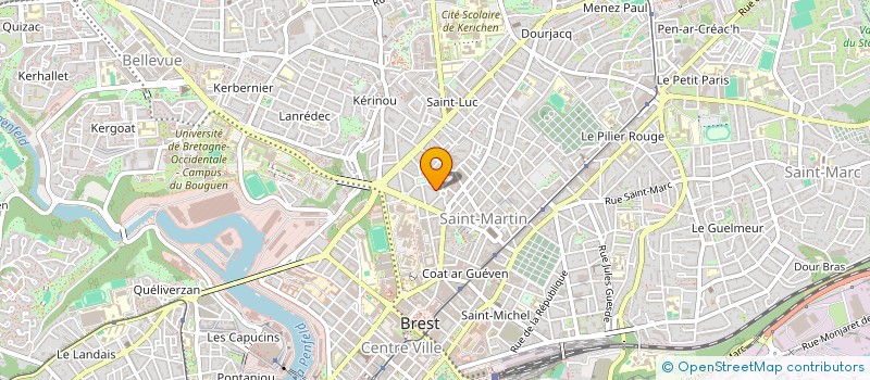 localisation de l'entreprise MONSIEUR ROLAND COCAUD  BREST