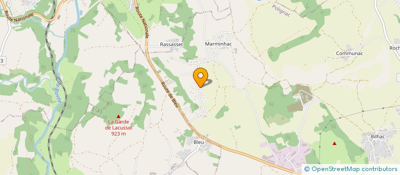 localisation de l'entreprise MONSIEUR ROLAND COFFY  POLIGNAC