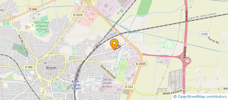 localisation de l'entreprise MONSIEUR ROLAND COHARD  RIOM