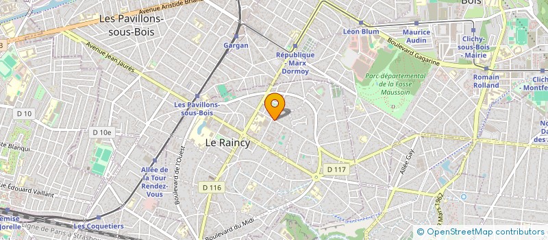 localisation de l'entreprise MONSIEUR ROLAND CONT à LE RAINCY