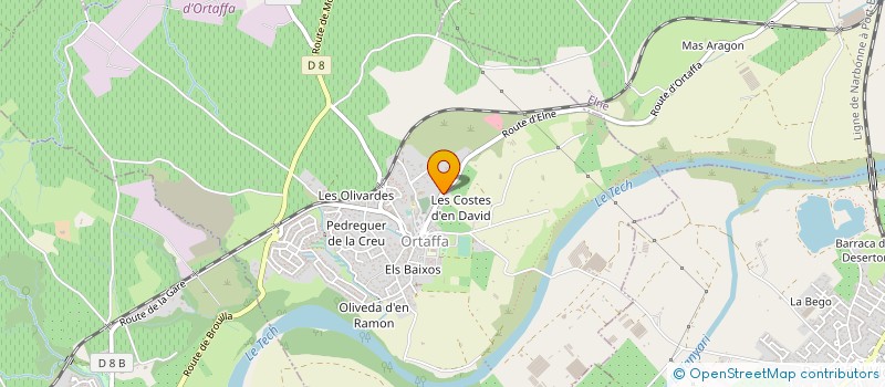 localisation de l'entreprise MONSIEUR ROLAND COSTE  ORTAFFA