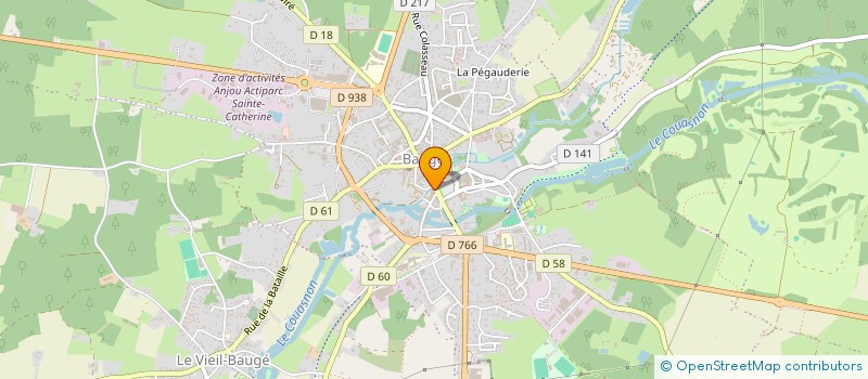 localisation de l'entreprise MONSIEUR ROLAND COTTEREAU  BAUGE-EN-ANJOU