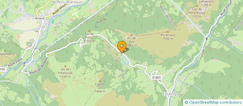 localisation de l'entreprise MONSIEUR ROLAND COURTADE  ARRENS-MARSOUS