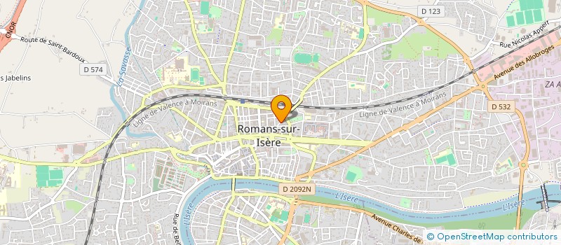 localisation de l'entreprise MONSIEUR ROLAND COURTHIAL à ROMANS-SUR-ISERE