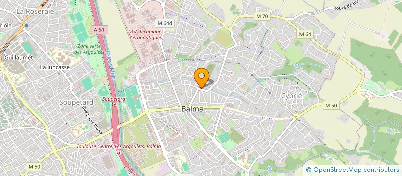 localisation de l'entreprise MONSIEUR ROLAND COURTOIS à BALMA