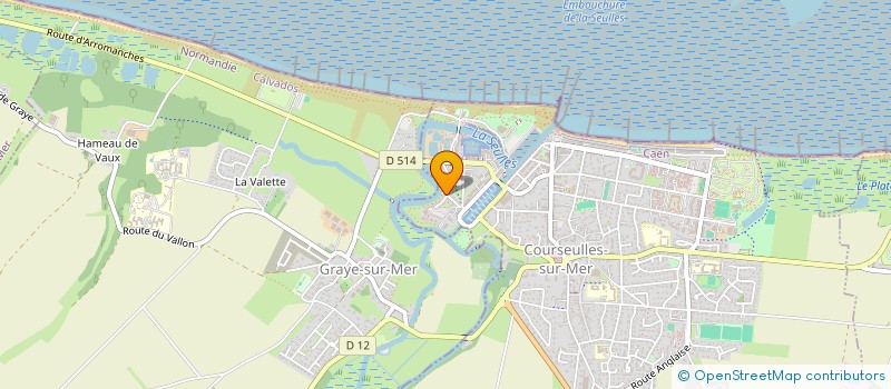 localisation de l'entreprise MONSIEUR ROLAND COUTIN  COURSEULLES-SUR-MER