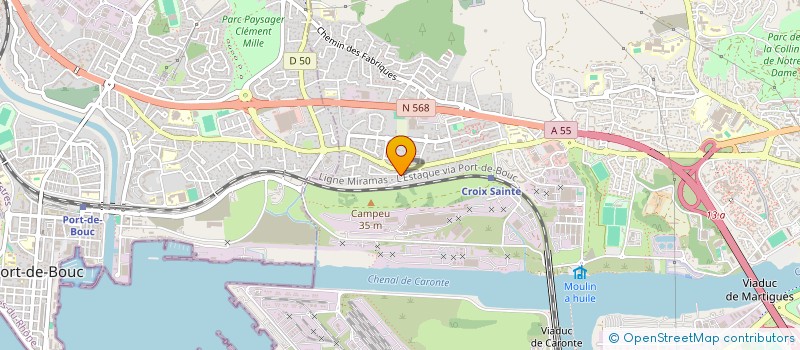 localisation de l'entreprise MONSIEUR ROLAND CRETON  MARTIGUES