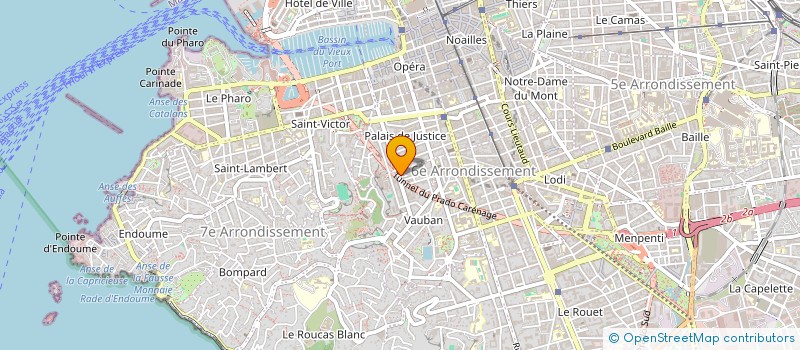 localisation de l'entreprise MONSIEUR ROLAND CREUSEVAU  MARSEILLE