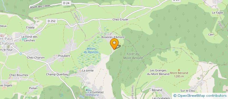 localisation de l'entreprise MONSIEUR ROLAND CURDY-PEILLEX  SAINT-PAUL-EN-CHABLAIS