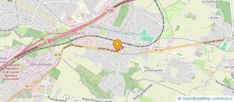 localisation de l'entreprise MONSIEUR ROLAND D AMALRIC  MONTRABE