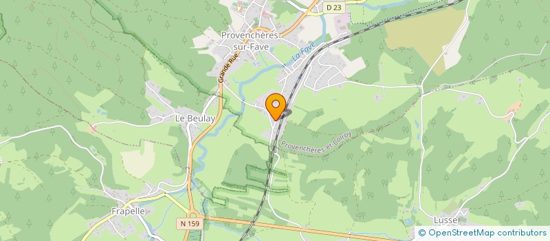 localisation de l'entreprise MONSIEUR ROLAND DANIEL  PROVENCHERES-ET-COLROY