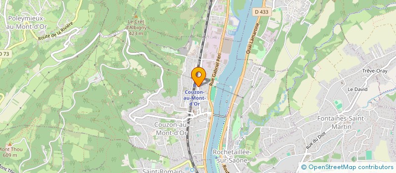 localisation de l'entreprise MONSIEUR ROLAND DARGAUD  COUZON-AU-MONT-D'OR