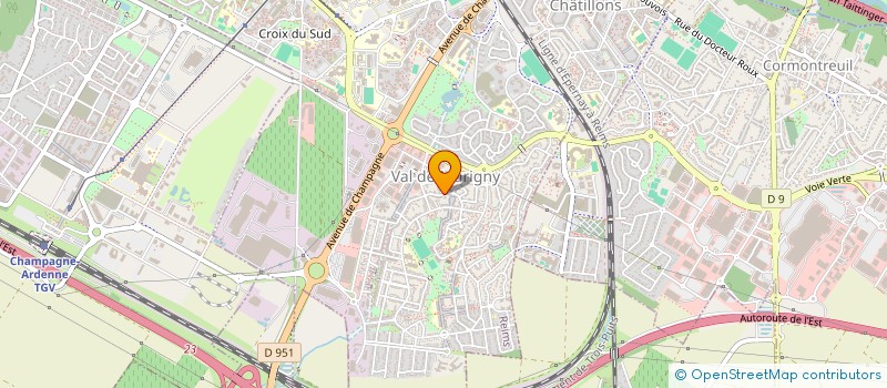 localisation de l'entreprise MONSIEUR ROLAND DART  REIMS