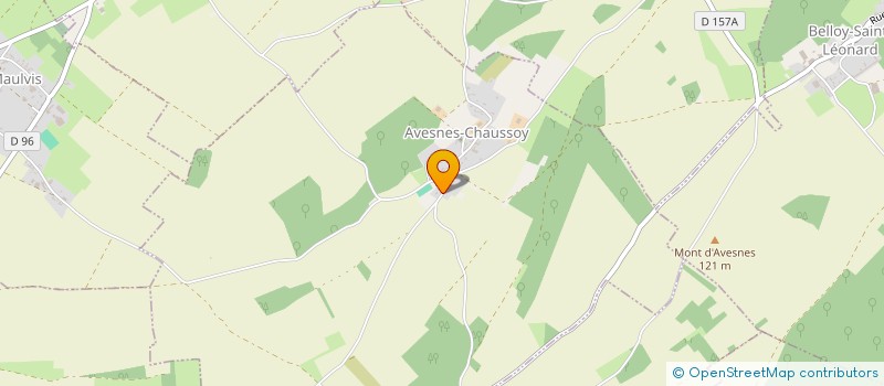 localisation de l'entreprise MONSIEUR ROLAND DE CALONNE  AVESNES-CHAUSSOY