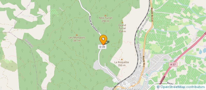 localisation de l'entreprise MONSIEUR ROLAND DE MARTELAERE  GONFARON