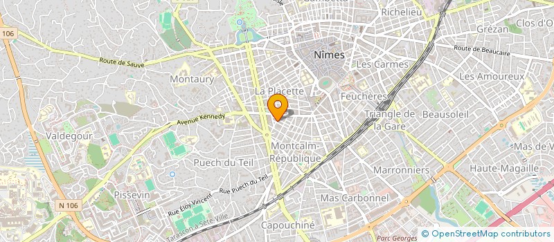 localisation de l'entreprise MONSIEUR ROLAND DELICADO  NIMES