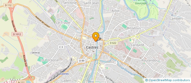 localisation de l'entreprise MONSIEUR ROLAND DELPAS  CASTRES