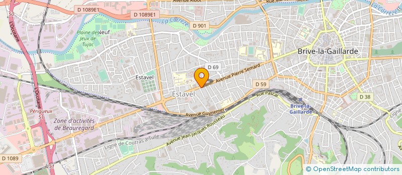 localisation de l'entreprise MONSIEUR ROLAND DELRIEUX  BRIVE-LA-GAILLARDE