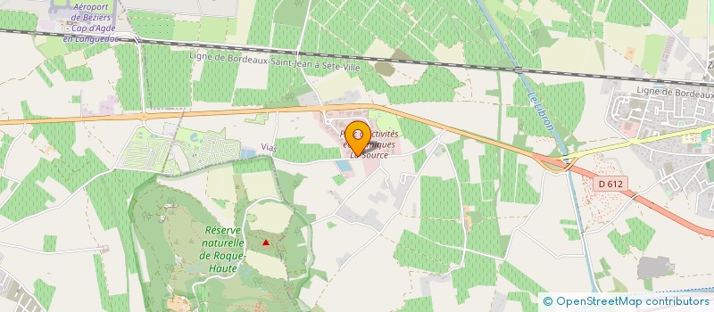 localisation de l'entreprise MONSIEUR ROLAND DELTOUR  VIAS