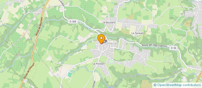 localisation de l'entreprise MONSIEUR ROLAND DESPONGE  ORLIENAS