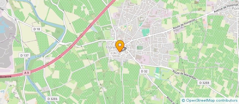 localisation de l'entreprise MONSIEUR ROLAND DI SERA  FLORENSAC