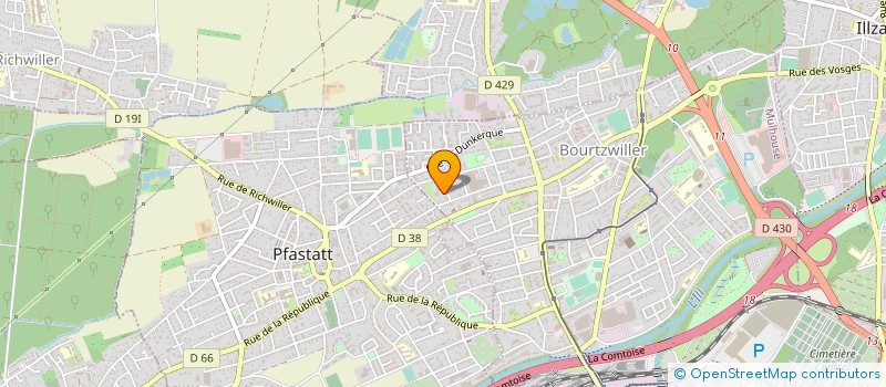 localisation de l'entreprise MONSIEUR ROLAND DIFFORT à MULHOUSE